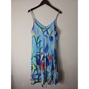 Women's‎ Oliphant Dress Tie Back Tiered Maxi Size M